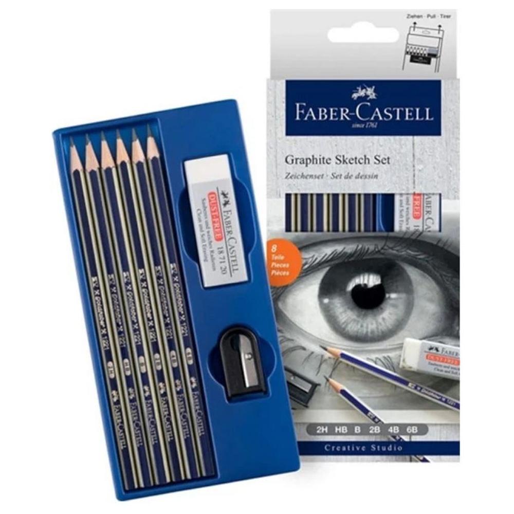 Set d'esquisse Graphite contenant 6 crayons graphite Goldfaber