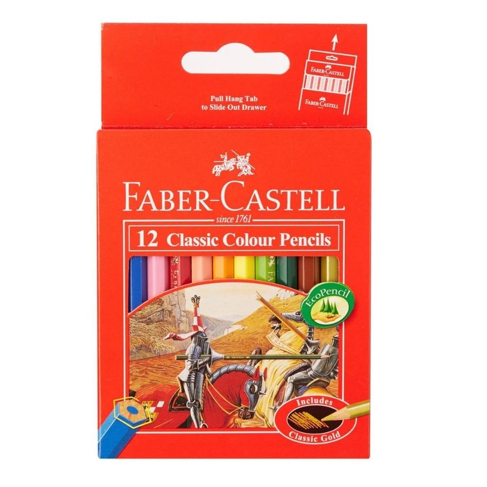 Crayons de couleur Classic Court Faber Castell 12 Unités