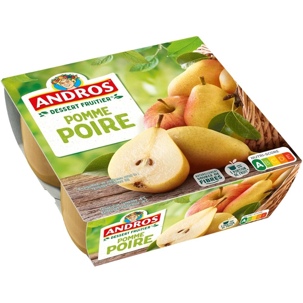 [718937] Compote Pomme Poire Andros 4x100g