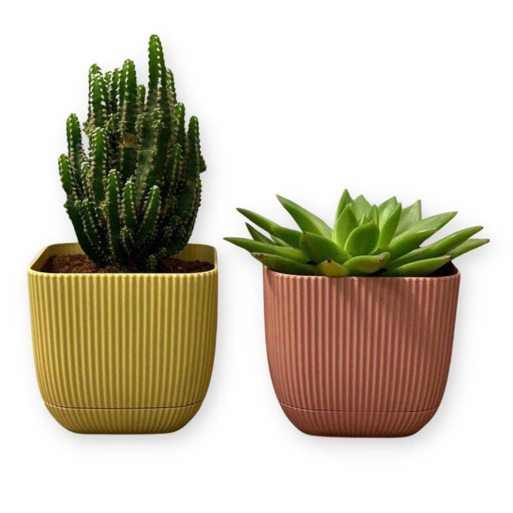 [725994] Pot de Fleur en Plastique Carré 67 CL