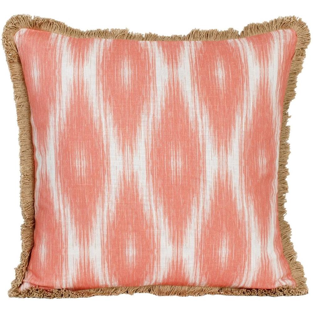 [716350] Coussin Carré Diamants Corail Kasa 45x45cm