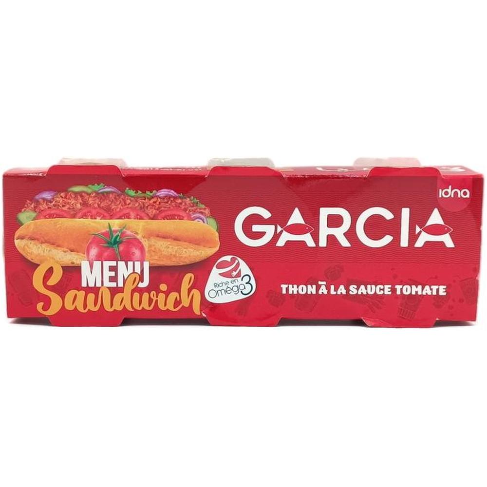 [714461] Tripack Thon Sandwich Sauce Tomate Garcia 3x80g