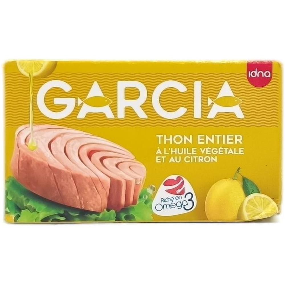 Thon Entier Huile D’olive Citron Garcia 125g