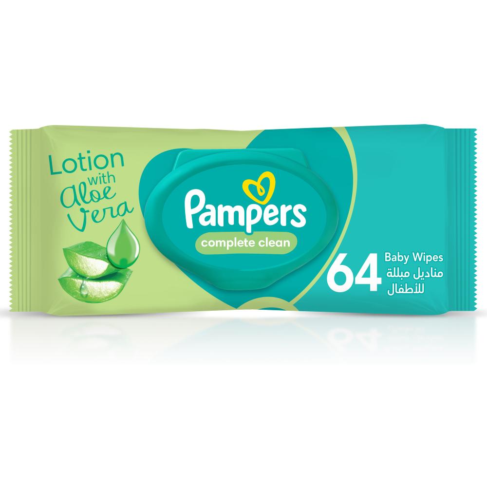 [56450] Lingettes Bébé Complete Clean Pampers 64 unités.