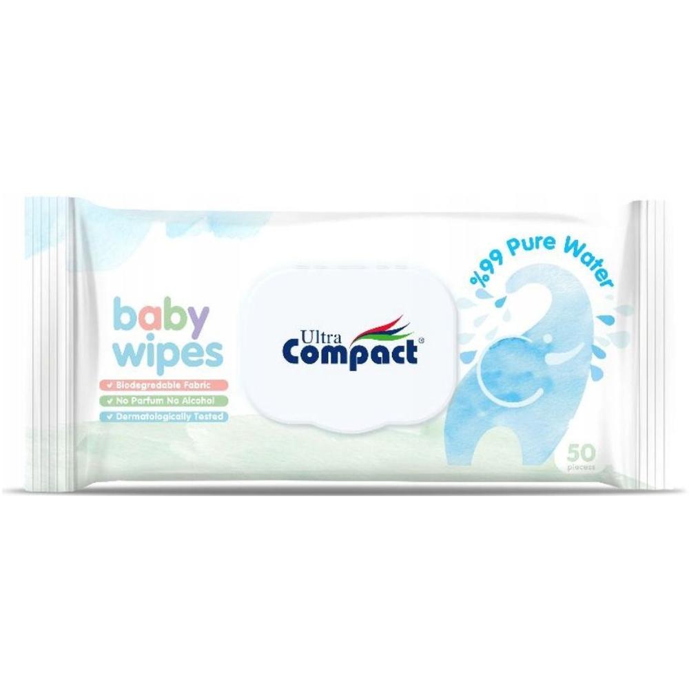 Lingette Bébé 99% Eau Pure Ultra Compact 50 unités