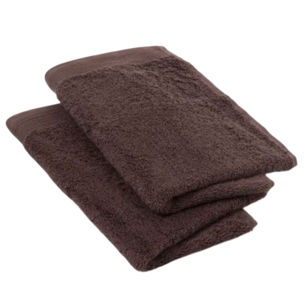 Serviette Bio Chocolat Tex Home 2 pièces 30x50 cm