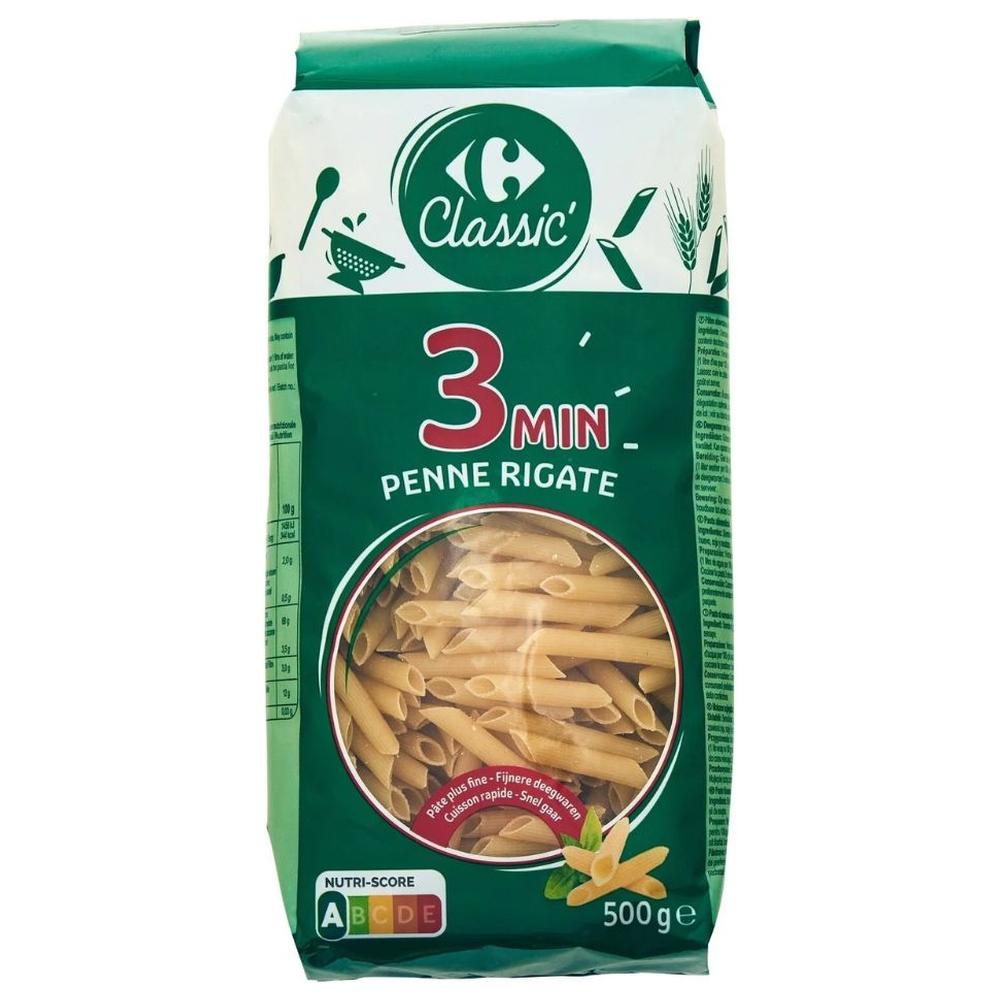 Pâtes Penne Rigate 3 min Carrefour 500g