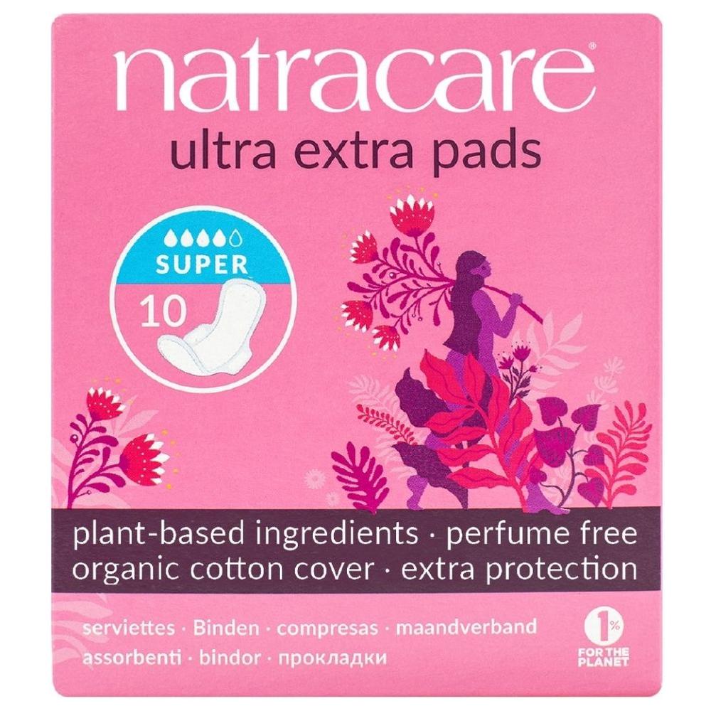 Serviettes Hygiéniques Bio Extra Super Natracare 10 unités
