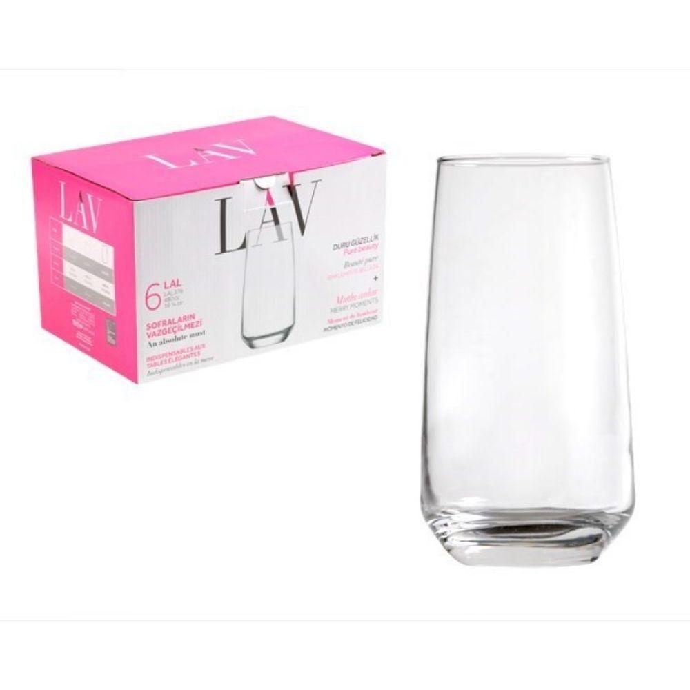 Pack de 6 Verres à Eau Lal Lav 48cl