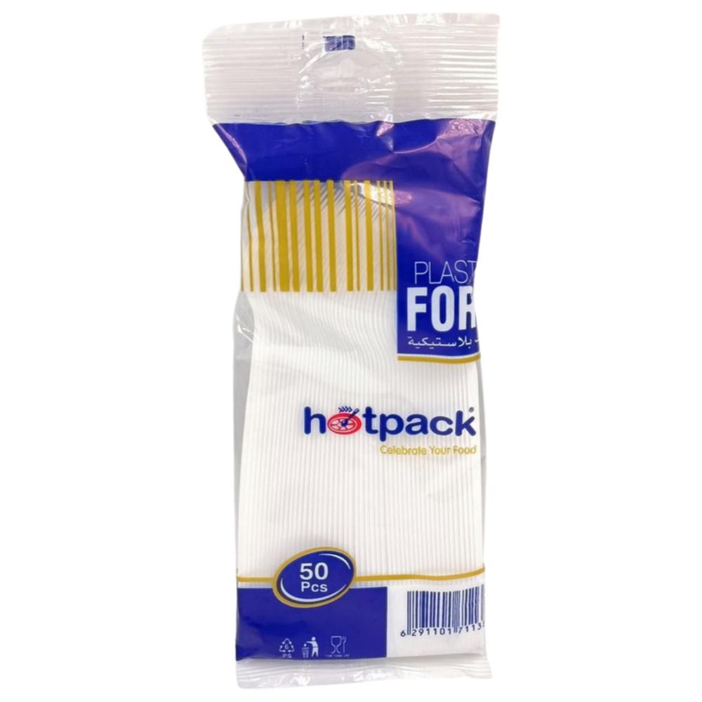 Fourchettes en Plastique Blanc 50 pièces