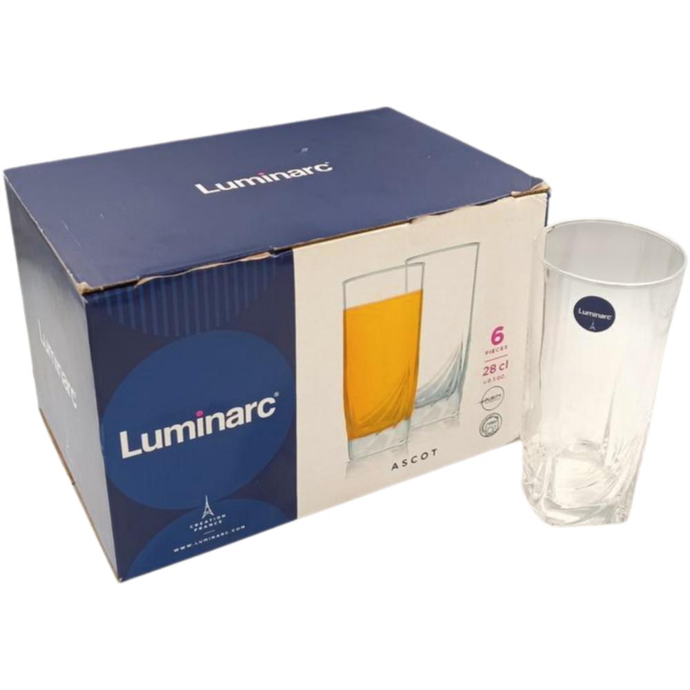 [70312] Lot de Verres Hauts Ascot Luminarc 6 unités.