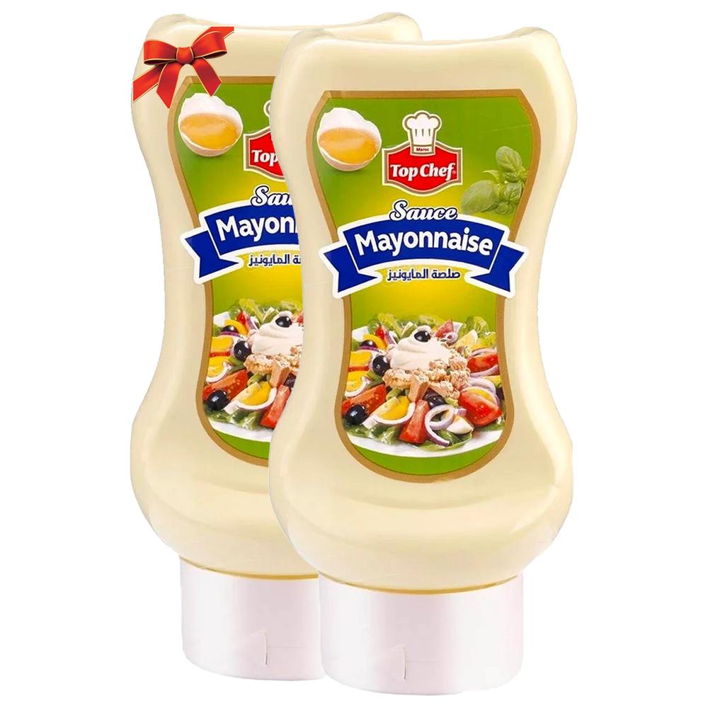 Lot Mayonnaise Top Chef 440ml + 240ml Gratuit