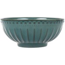 Bol en Porcelaine Vert Côtelé Kasa 18cm
