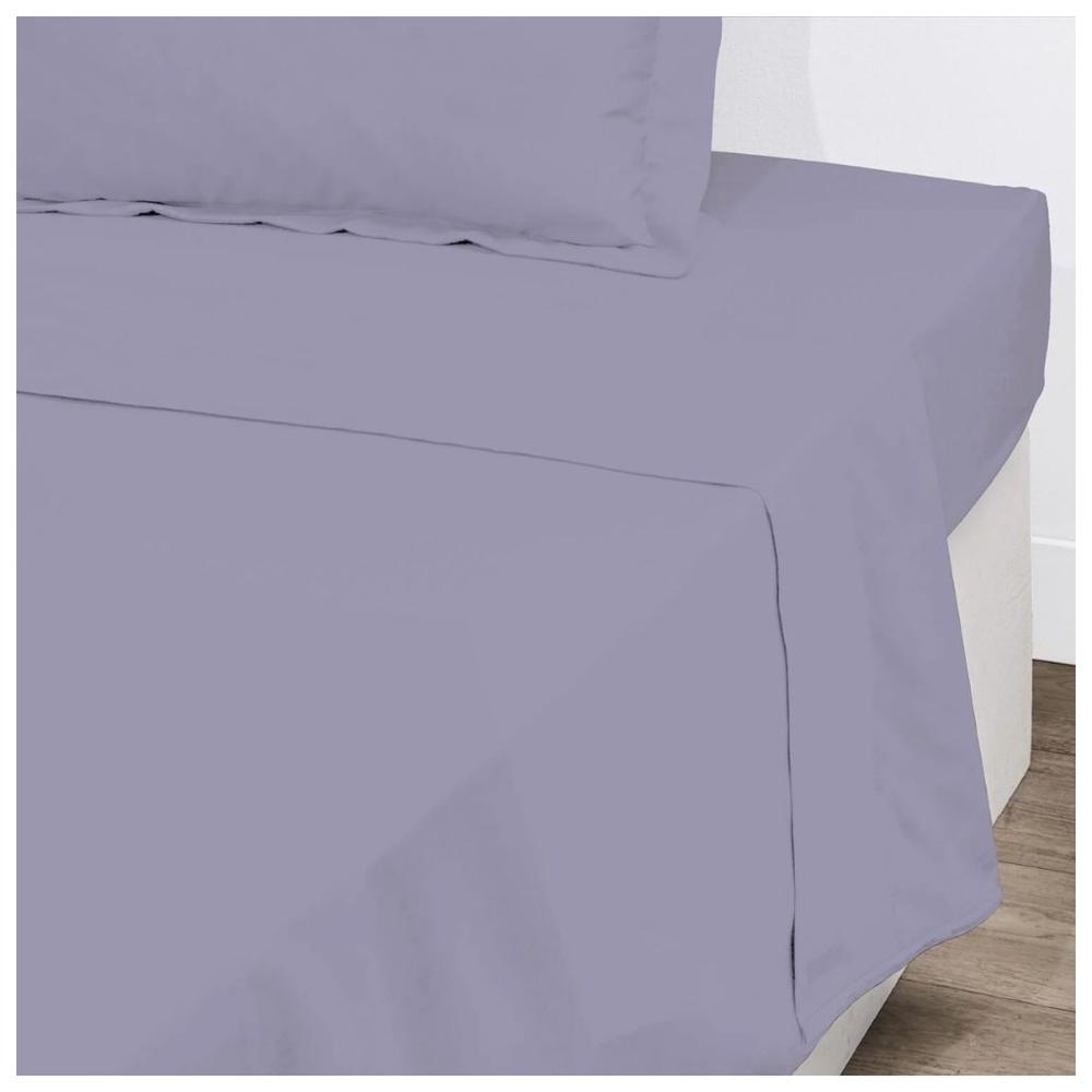 Drap Plat Lavande 100% Coton Tex Home 180x280 cm