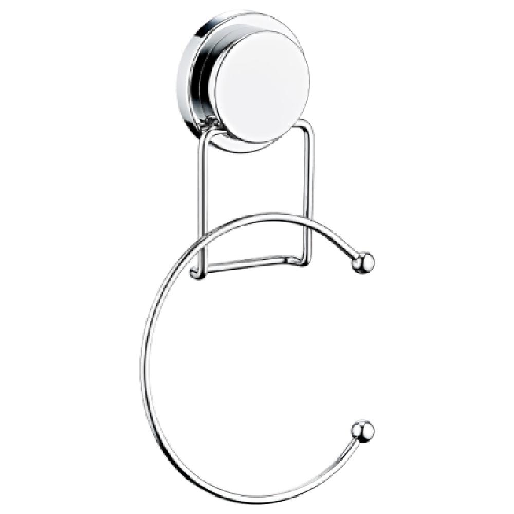 Magic Fix Porte-Serviettes Rond Chrome.