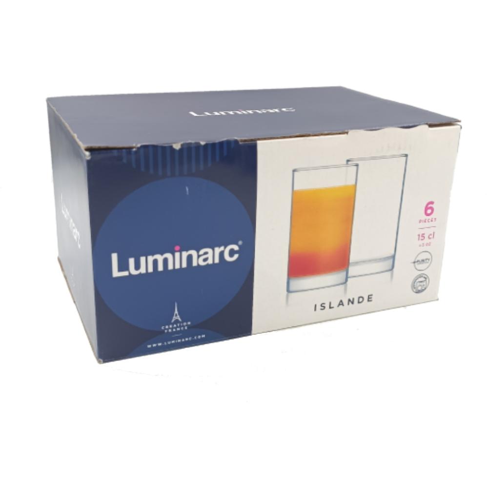 [75394] Verres Gravés Islande Luminarc 15cl 6 pièces