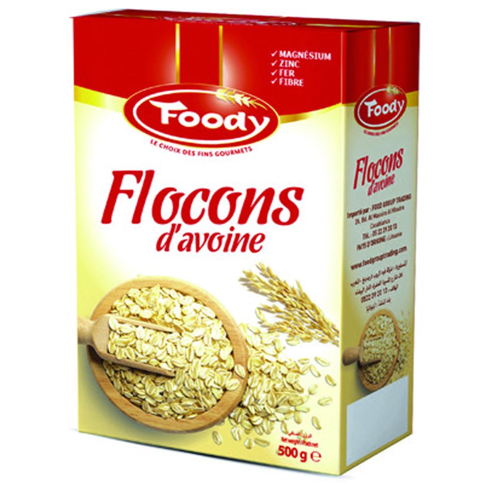 [655845] Flocons d'Avoine Grandes Feuilles Foody 500g