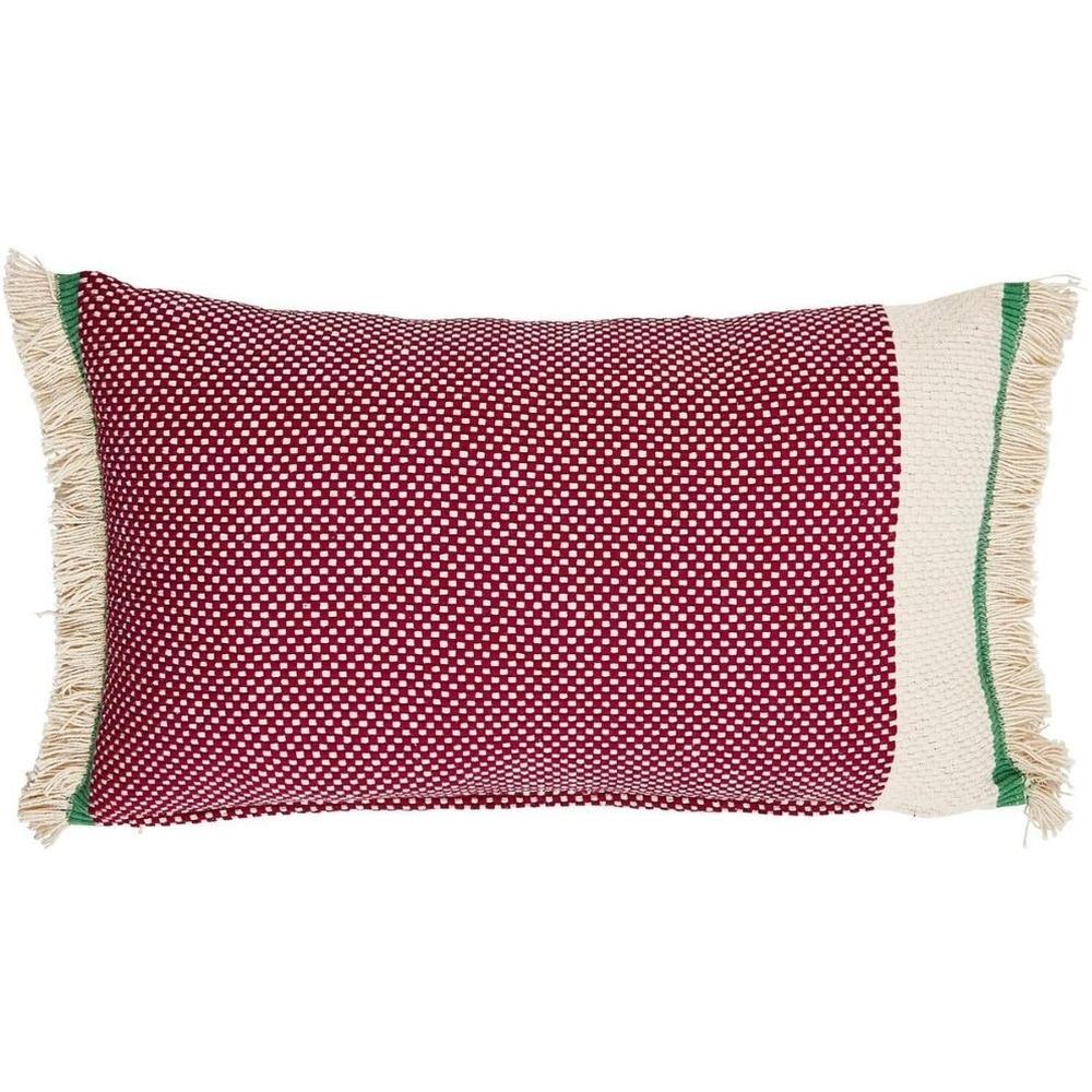 Coussin Rose Fuschia Foncé à Franges Tex Home 30x50 cm