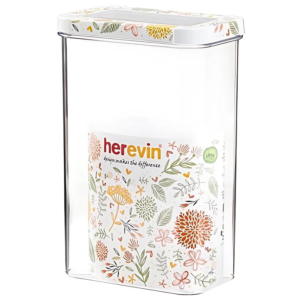 Boîte Alimentaire Transparente Acrylique Botanique Herevin 2,5L