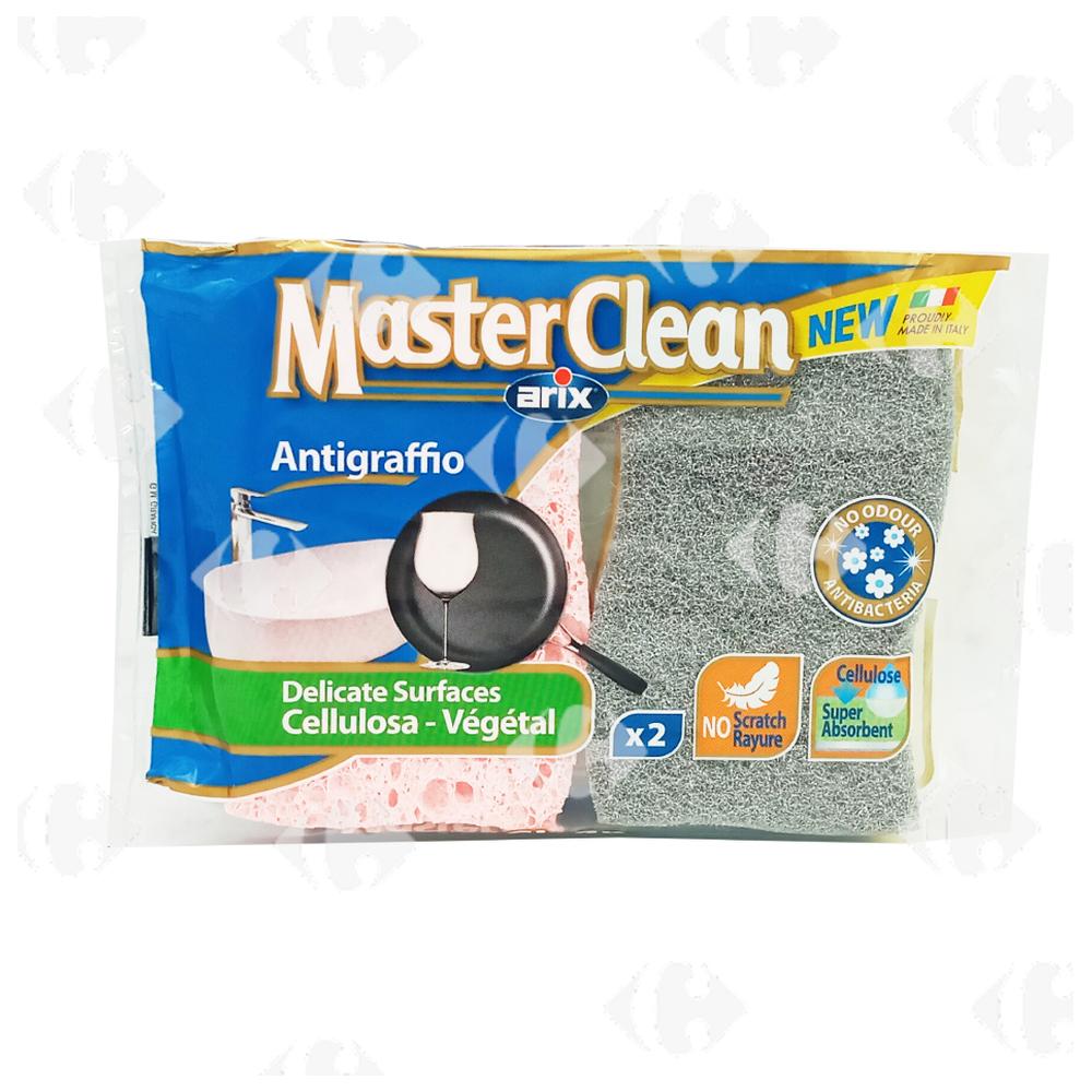 [694018] Eponge Grattante Délicate Surface Master Clean Arix 2 unités.