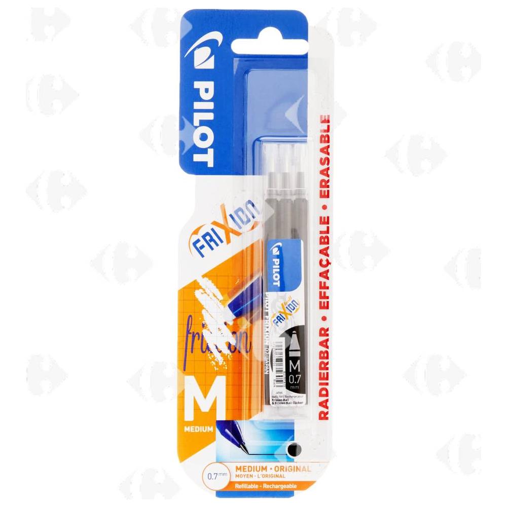 Recharge Roller Noir Frixion Pilot 3 unités