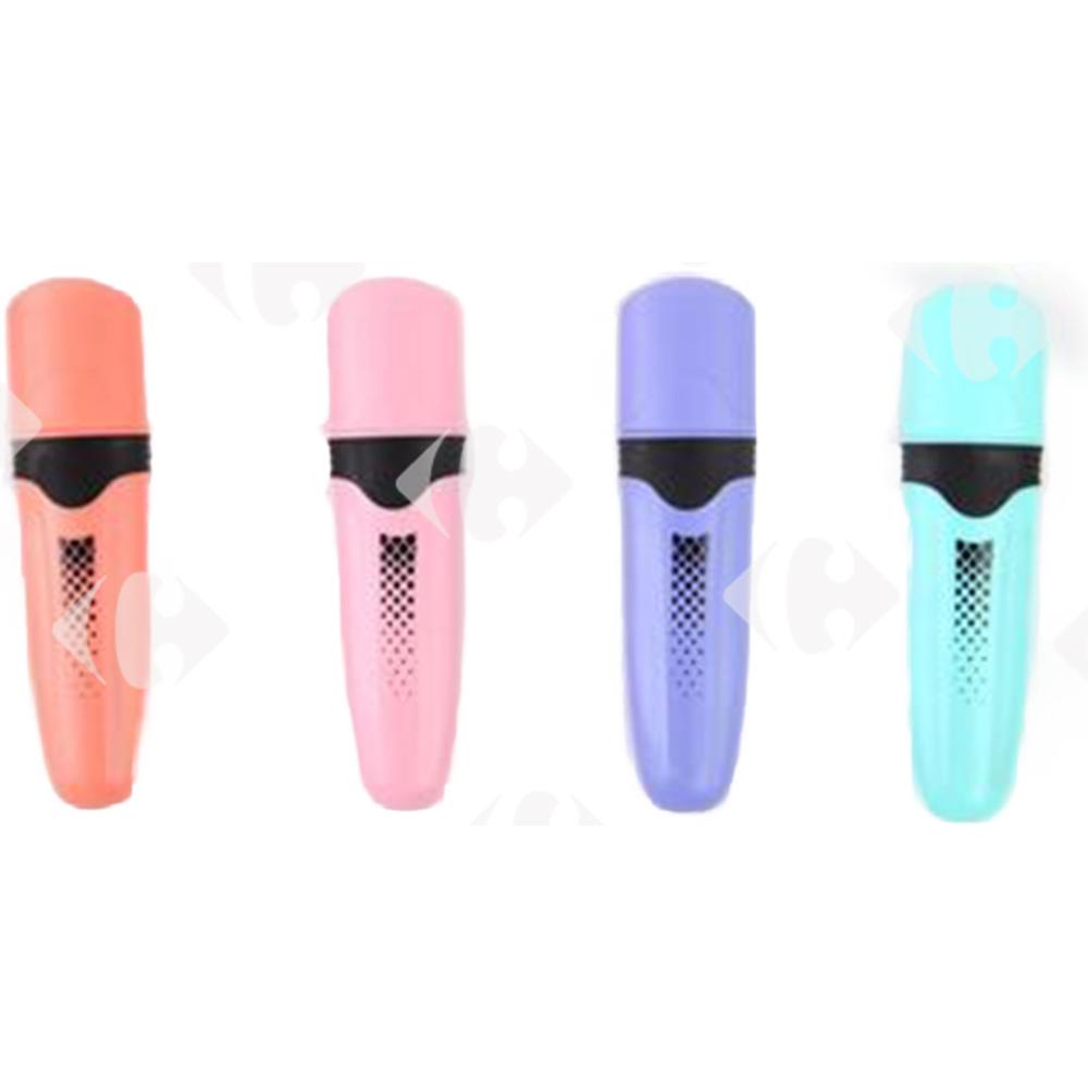 [632695] Surligneur Coloris Assortis Pastel Carrefour 4 unités