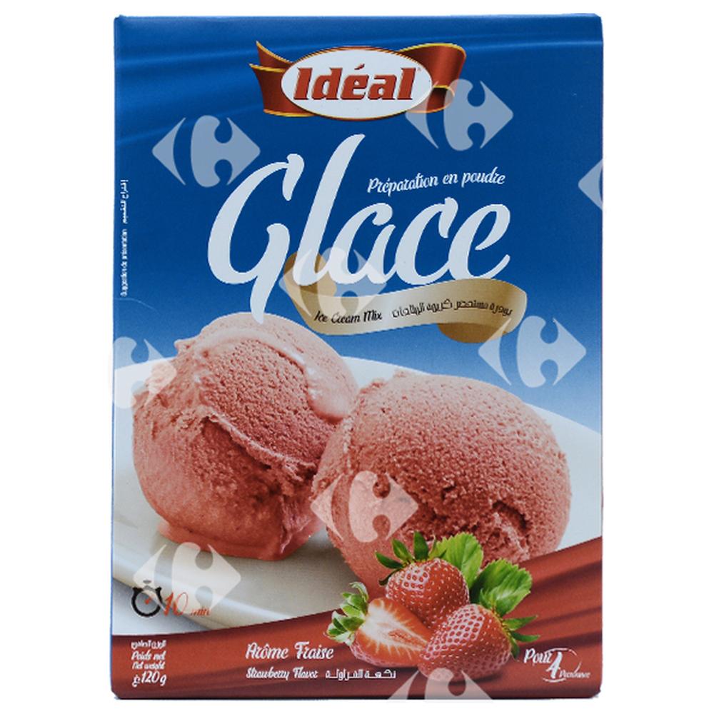 [32305] Crème Glacée Fraise à Préparer Idéal 120g