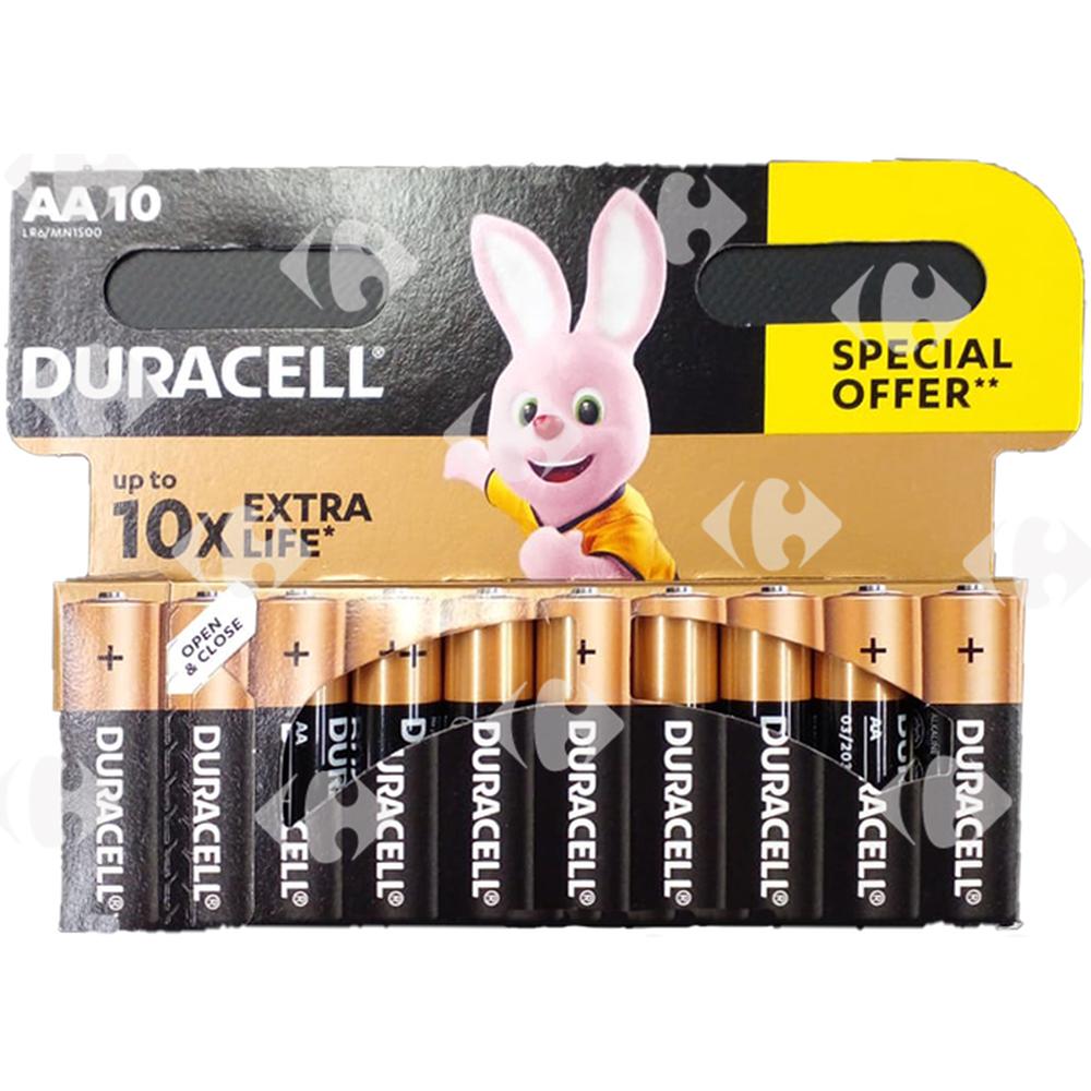 Pack de Piles Plus AA Plus Power Duracell 10 unités
