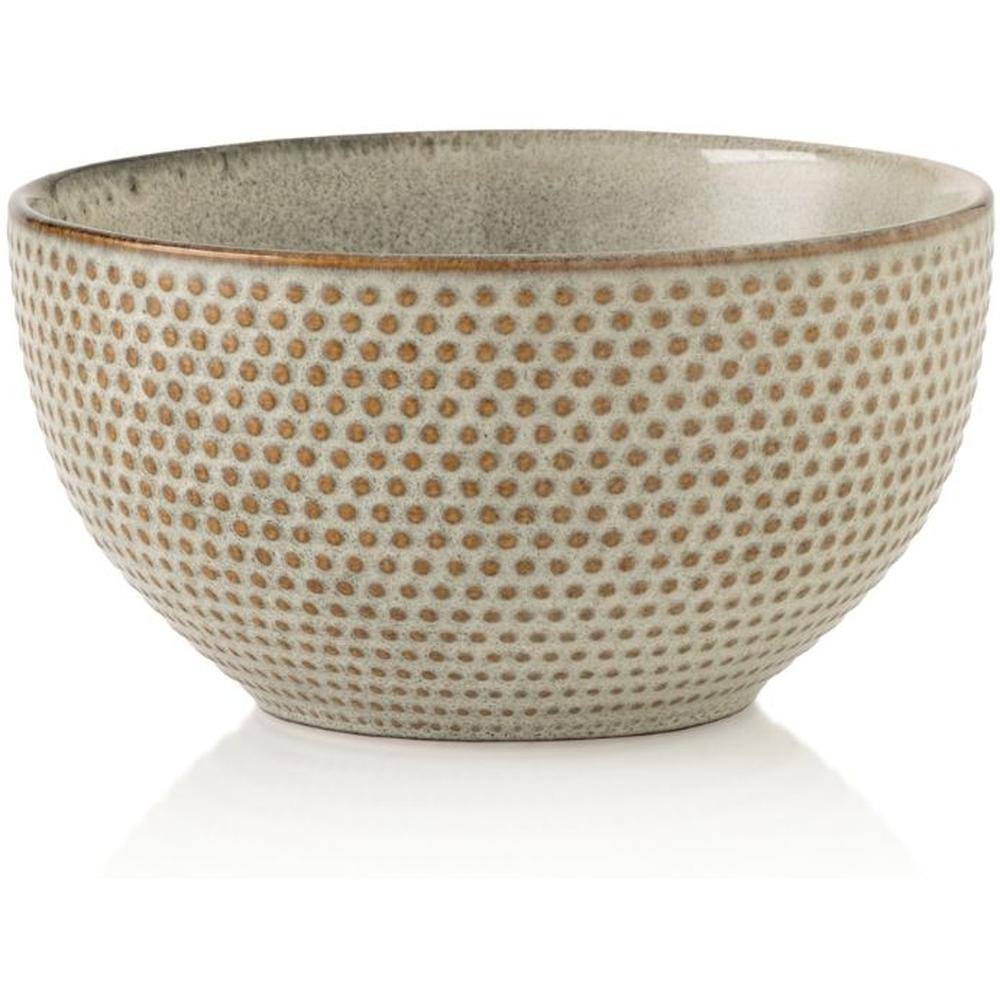 Bol en Porcelaine Beige Réactif Kasa 14cm