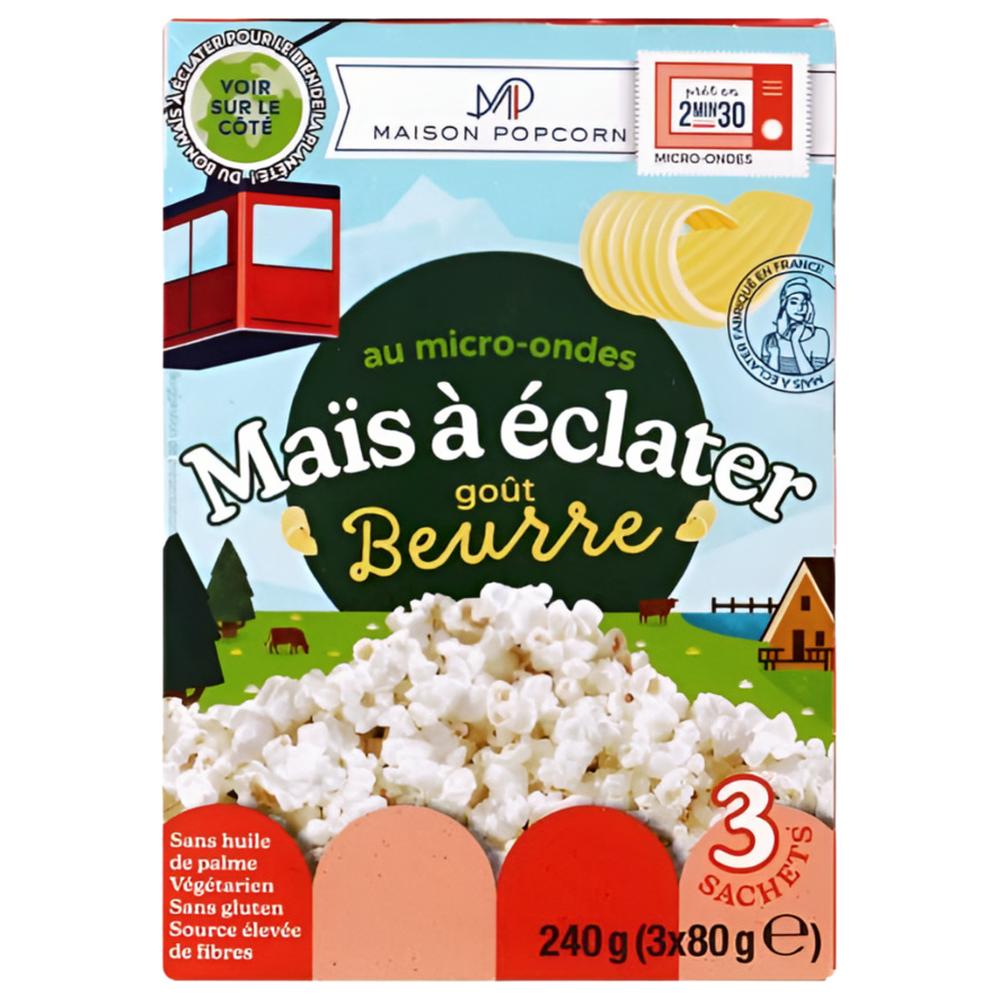 Pack Pop corn Beurre Maison Popcorn 240g (3x80g)