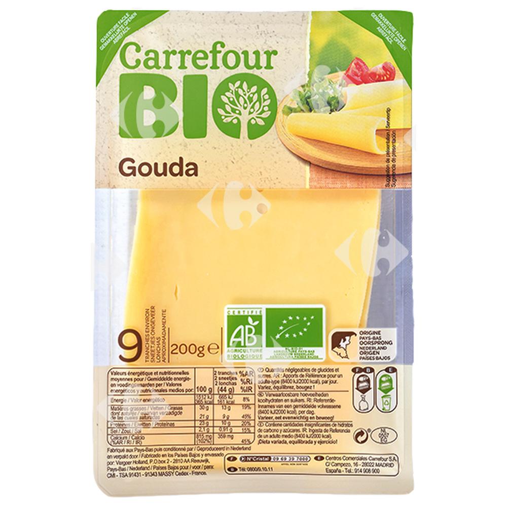 Gouda en tranches Carrefour Bio 200g