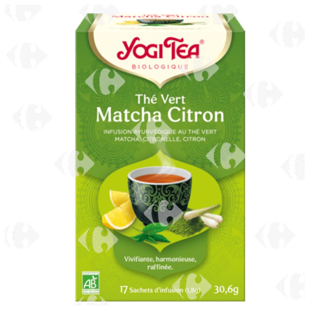 Infusion Thé Vert Citron Matcha Yogi Tea 17 sachets