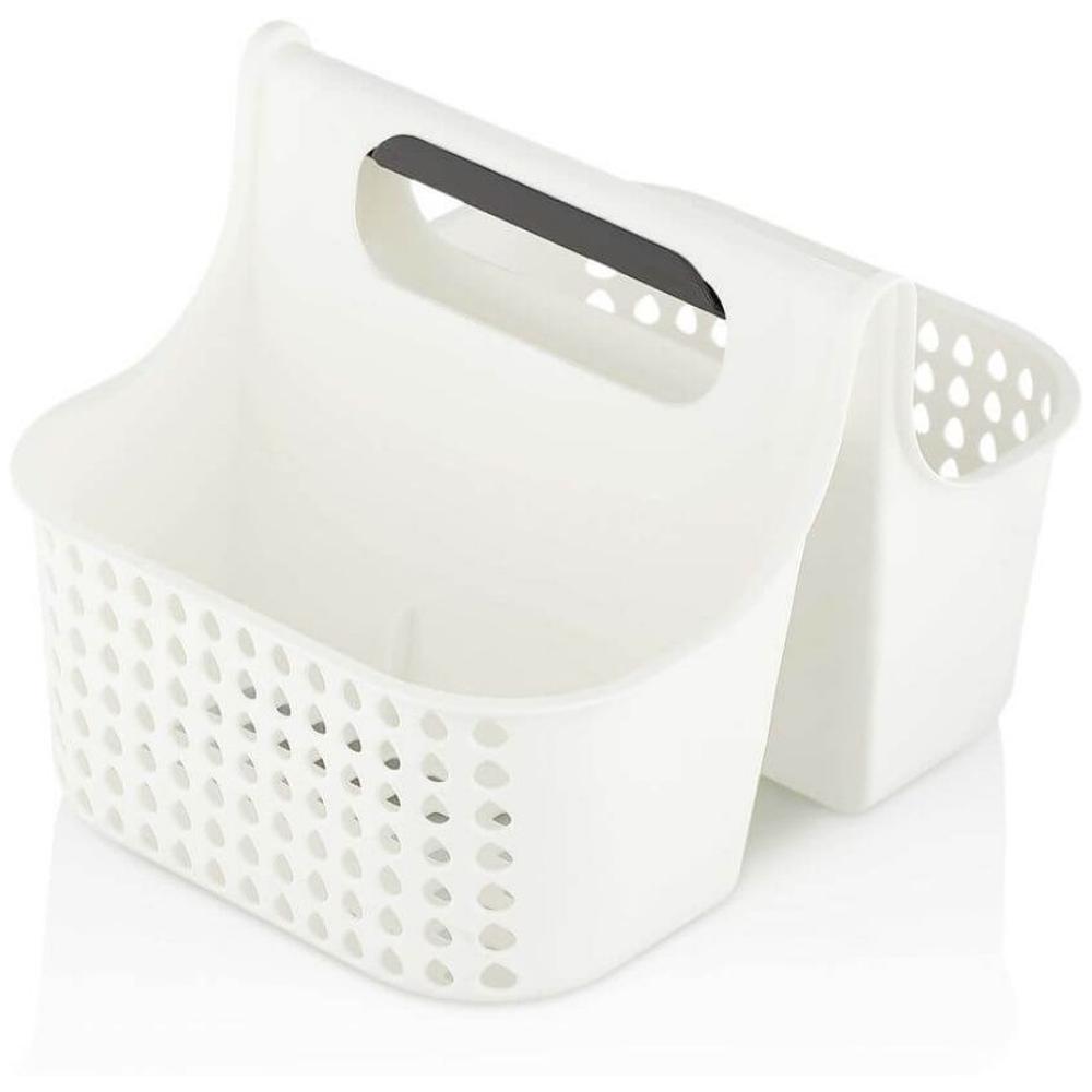 Panier Organisateur 2 en 1 en Plastique Anthracite Qlux