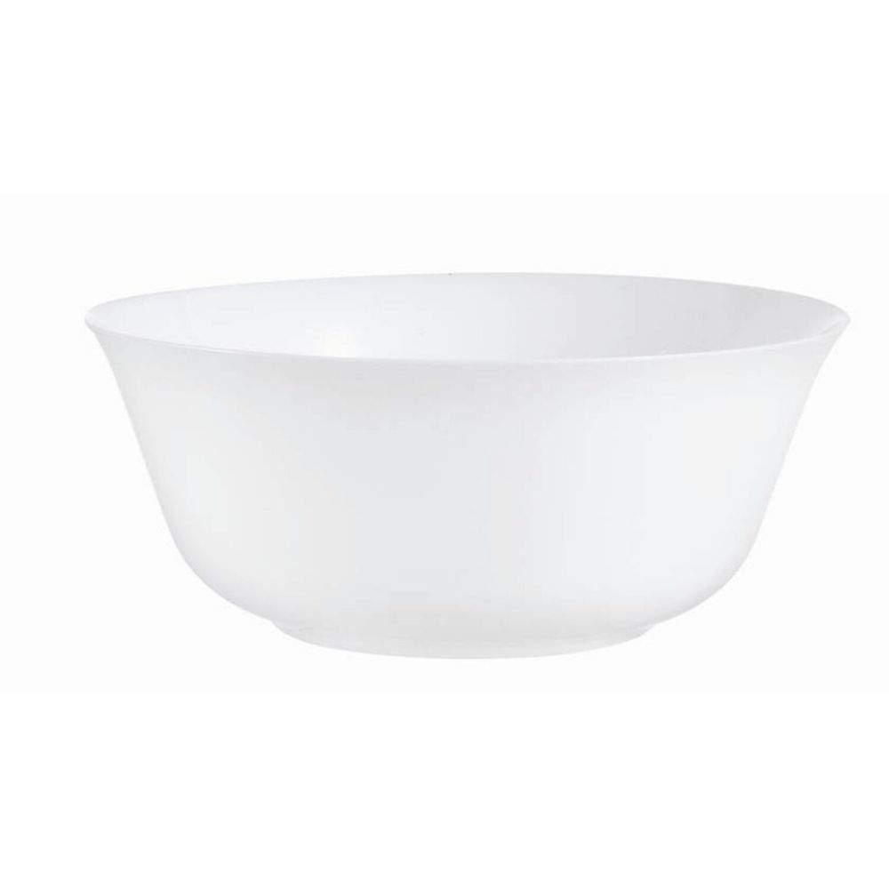 Saladier Blanc Opale en Verre 21cm