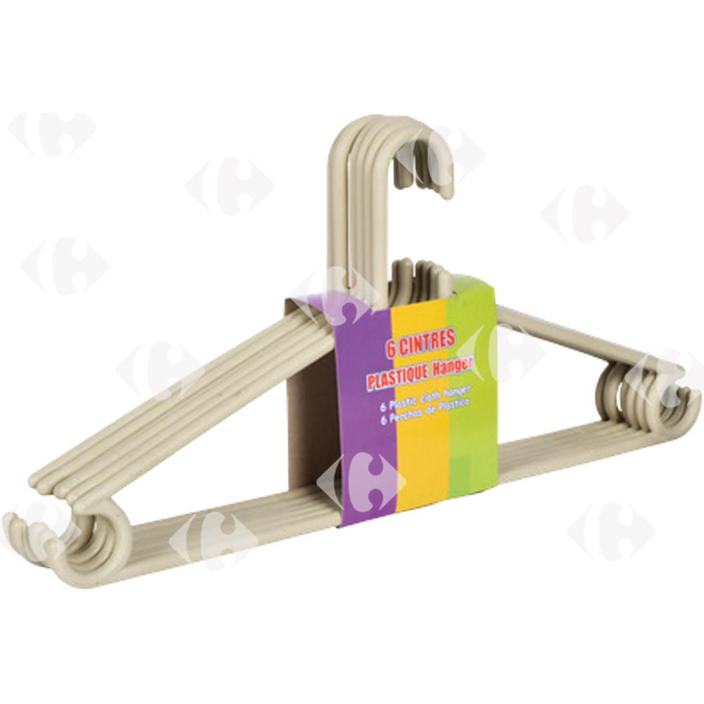 [706411] Cintres en Plastique 6 unités.