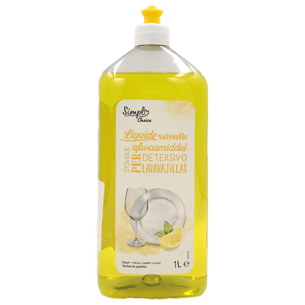 [185152] Liquide Vaisselle Citron Carrefour Blanc 1L.