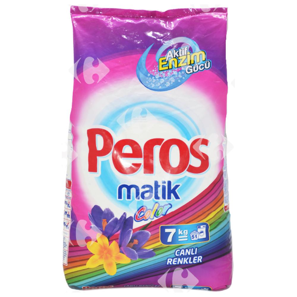 Détergent Lessive Poudre Machine Couleur Peros 7kg