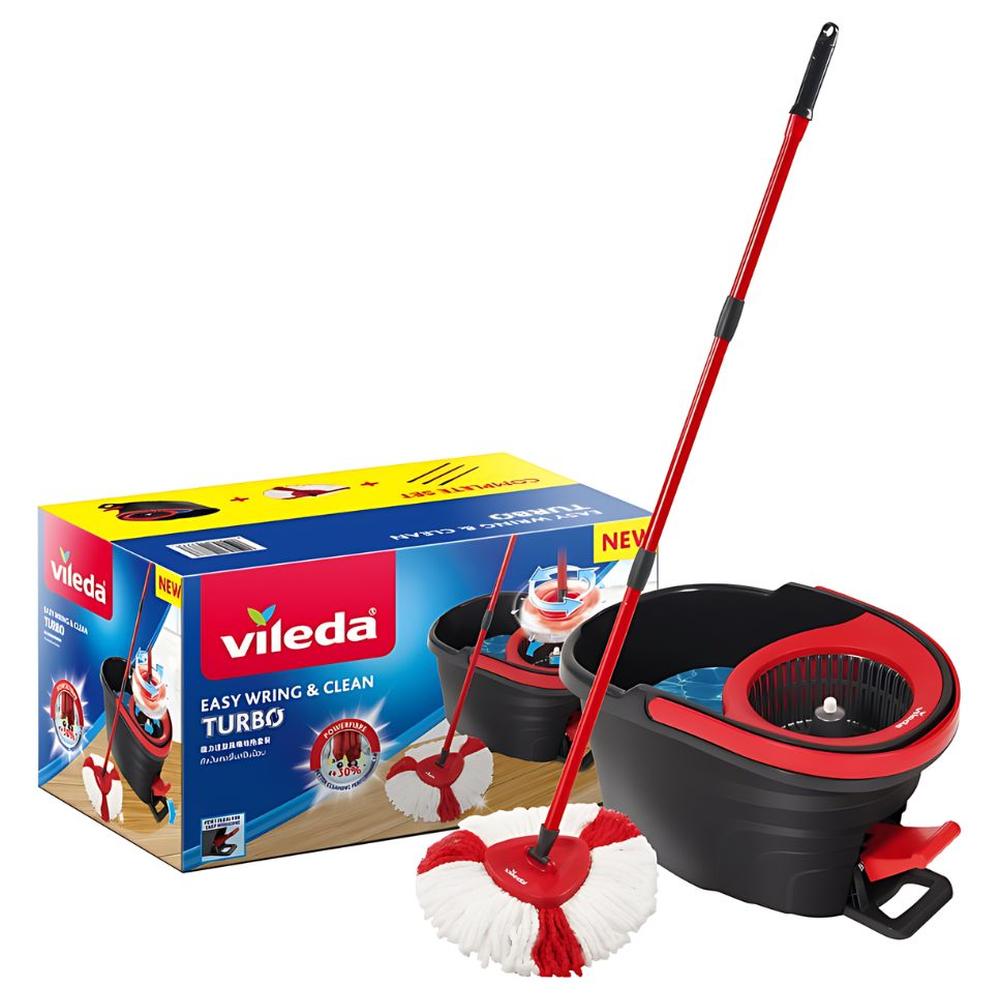 [563932] Seau Essoreur et Balai Flexible à Franges Vileda