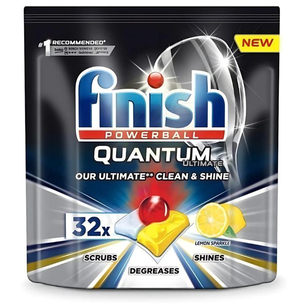 Tablettes Lave-Vaiselle Ultimate Lemon Finish 32 unités