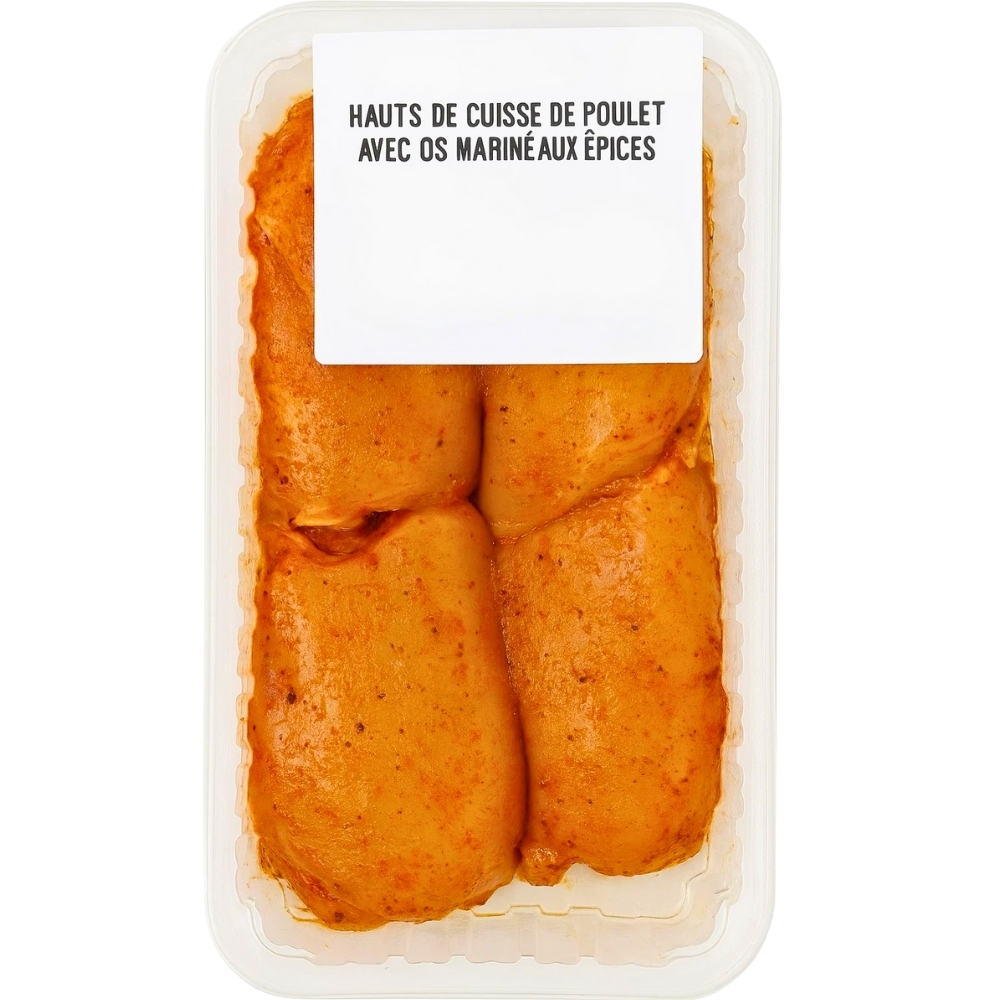 Hauts de Cuisse de Poulet avec Os Marinés aux Épices 500g