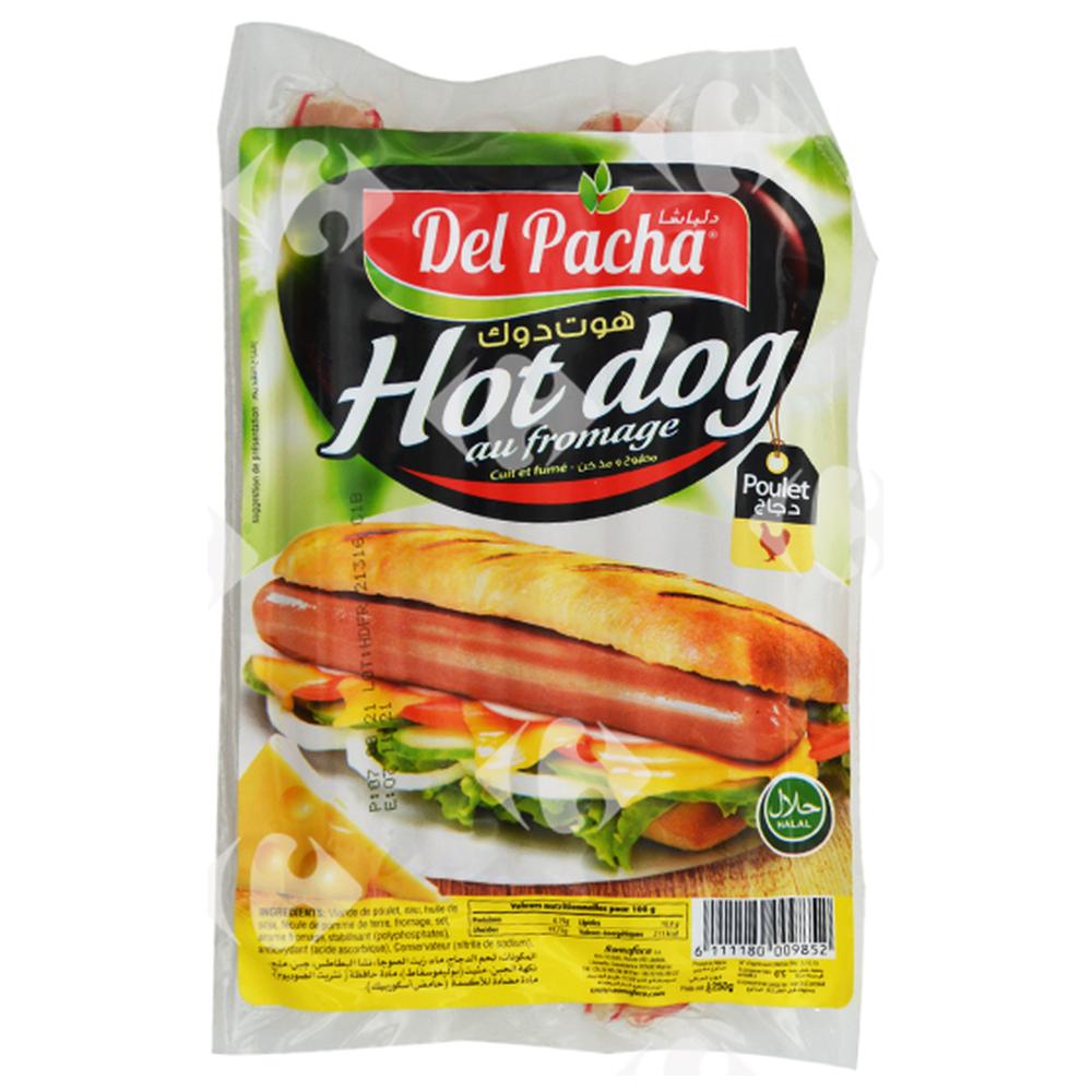 [419196] Hot Dog de Poulet au Fromage - Charcuterie - Del Pacha 250g