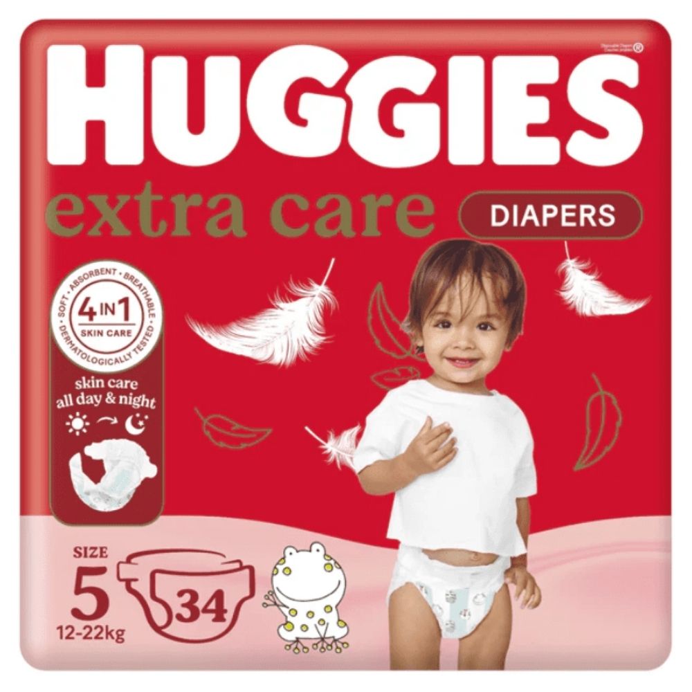 Couche Value Pack Extra Care Huggies Taille 6 – 34 Couches