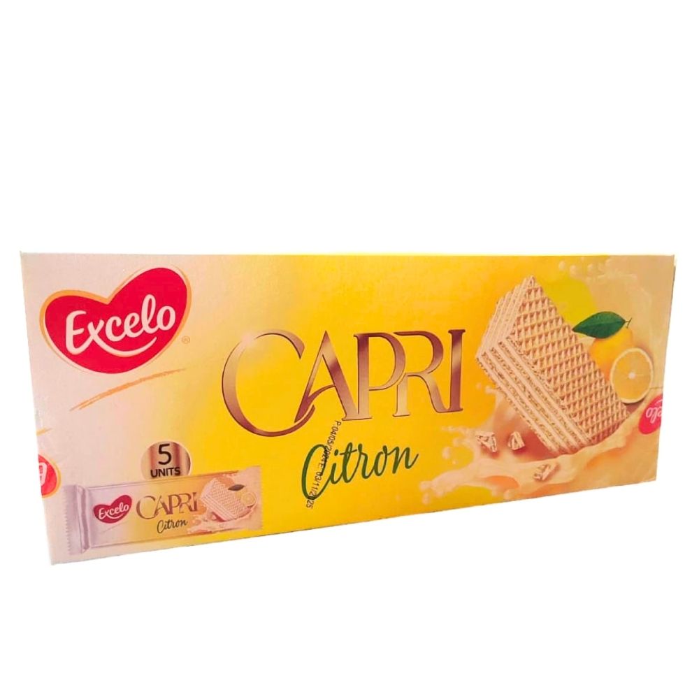 [708028] Pack Gaufrettes Citron Capri Excelo 45 g x 5 Pièces