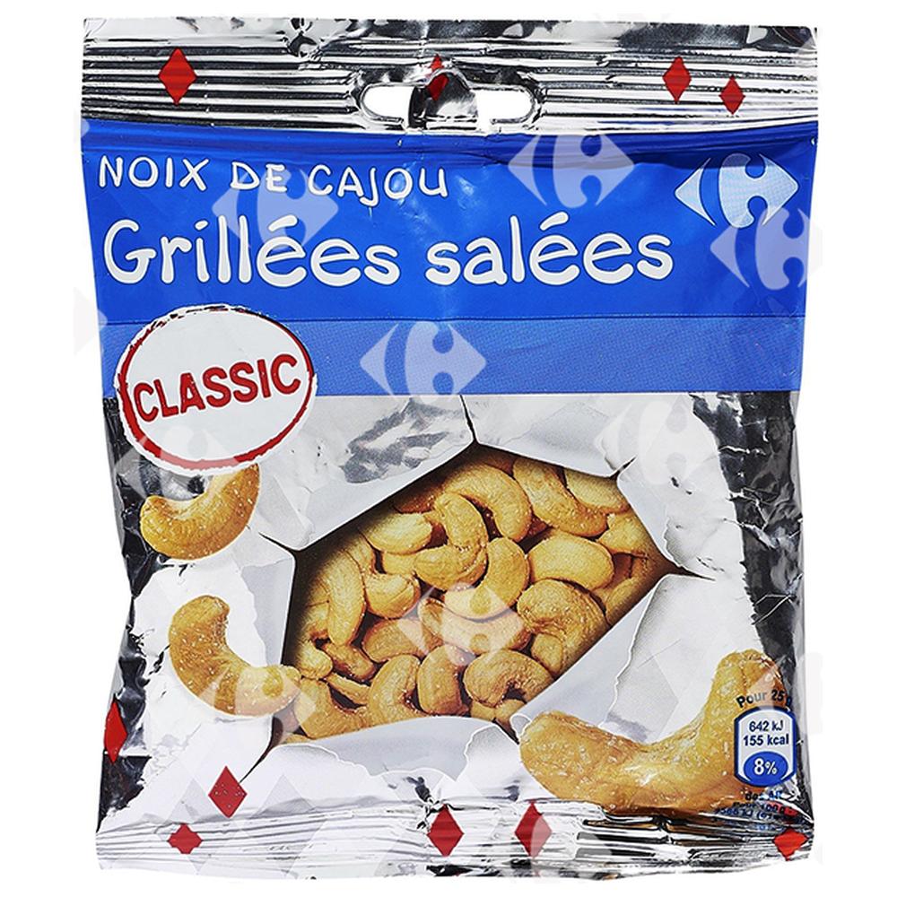 Noix de Cajou Salées Carrefour 125g