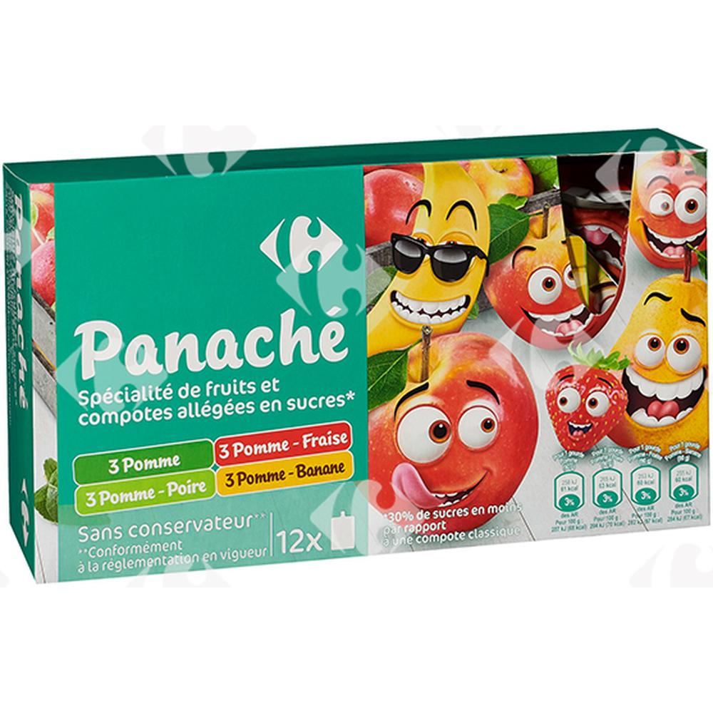 Compotes Assortiment Carrefour 12x90g