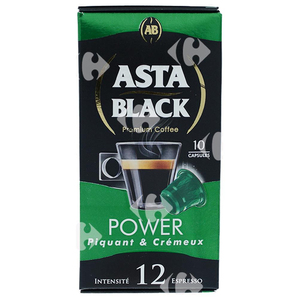 [662469] Café en Capsules Power Asta Black N12x10