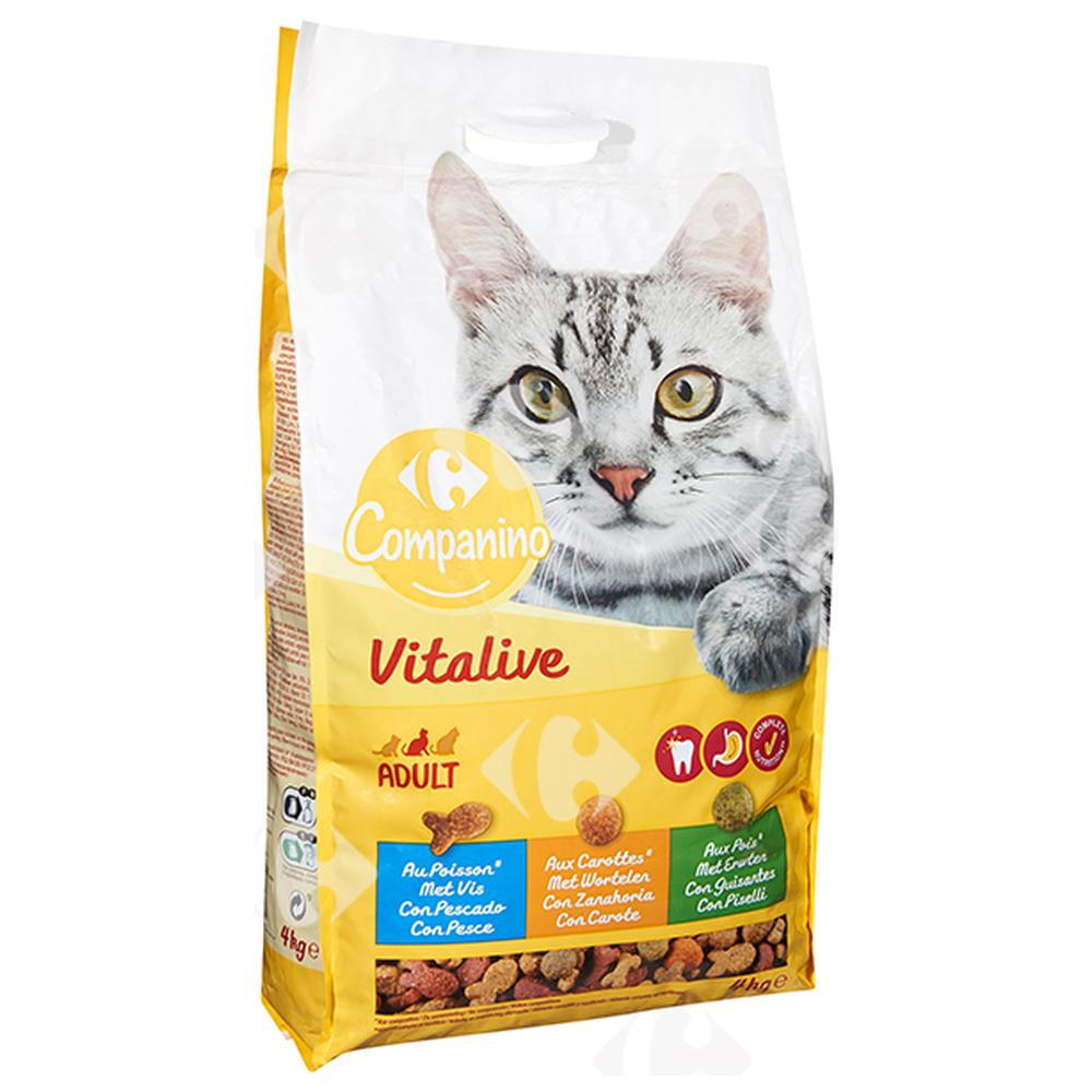 [625752] Croquettes au Thon, Saumon et Légumes pour Chats Adultes Carrefour 4kg