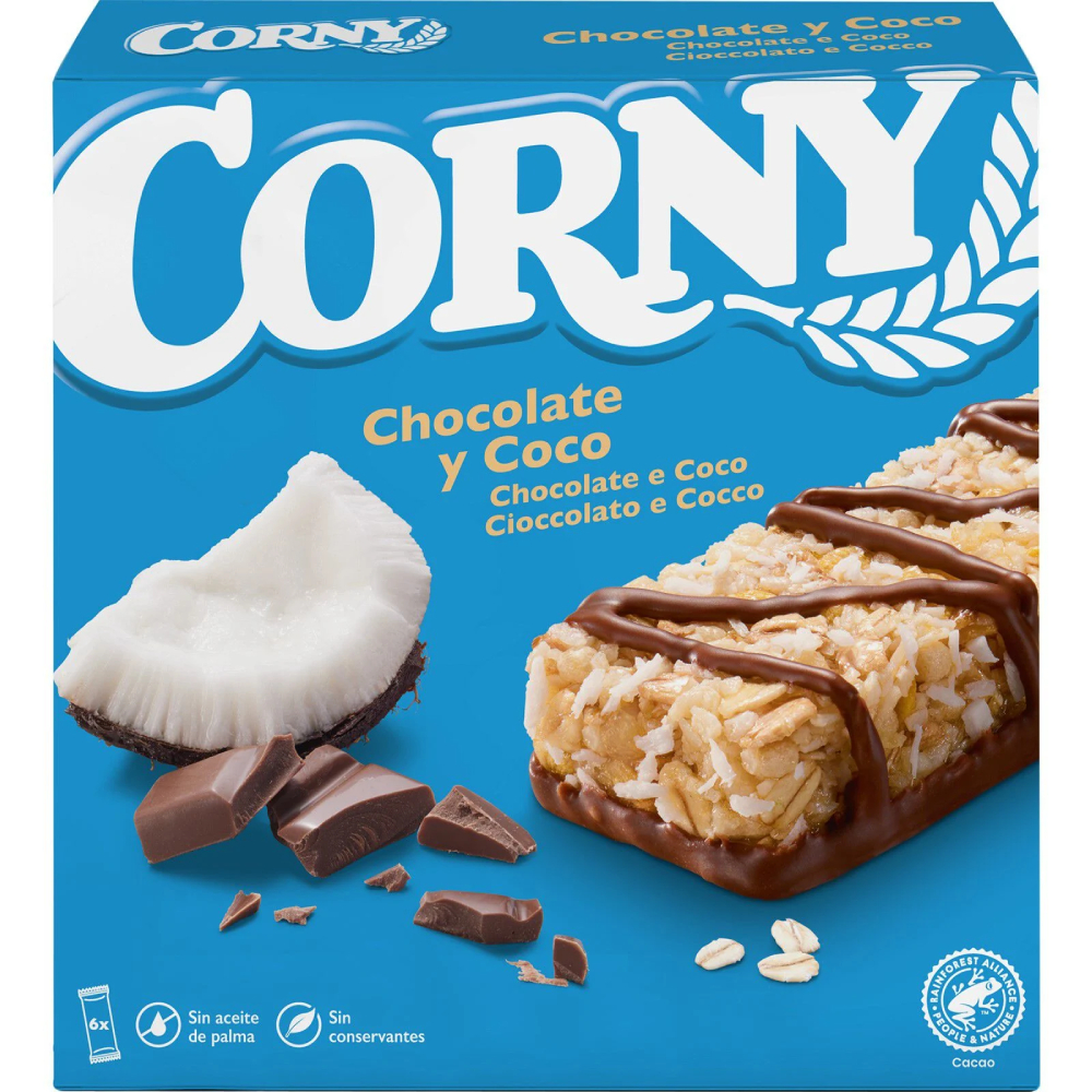 [709061] Barres Chocolate Coco Corny 6X25g