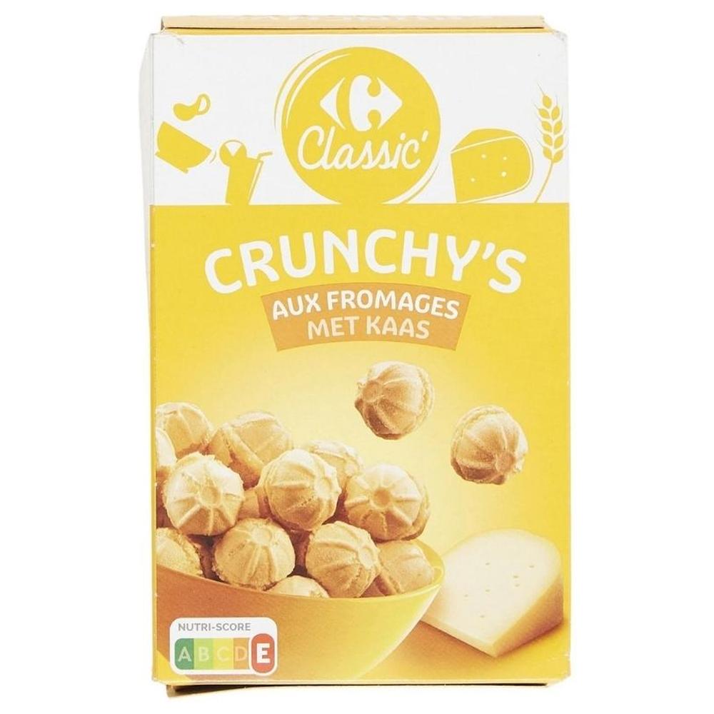 Biscuits Apéritifs Gaufrettes Fromage Carrefour Classic 80g