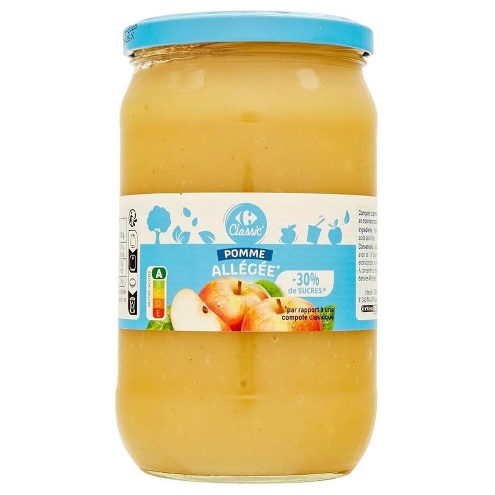 Compote Pomme Allégée Carrefour Classic 710g